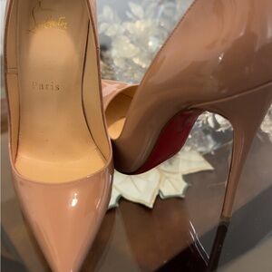 Christian Louboutin Tan Stiletto Heels